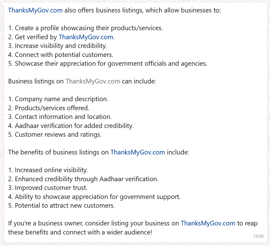 Business Listing